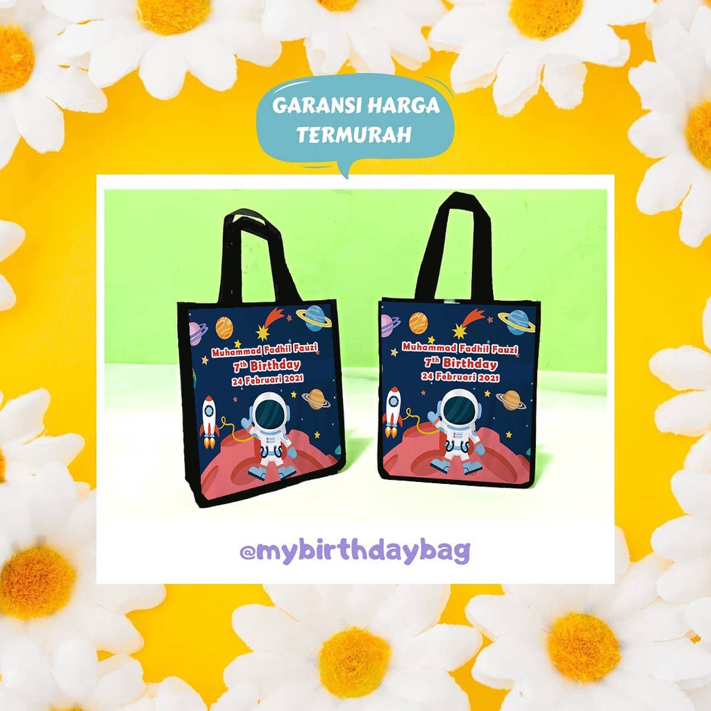 

Tas ulang tahun tas souvenir anak tas lucu tas unik Ultah Astronot EXCLUSIVE SHOPEE