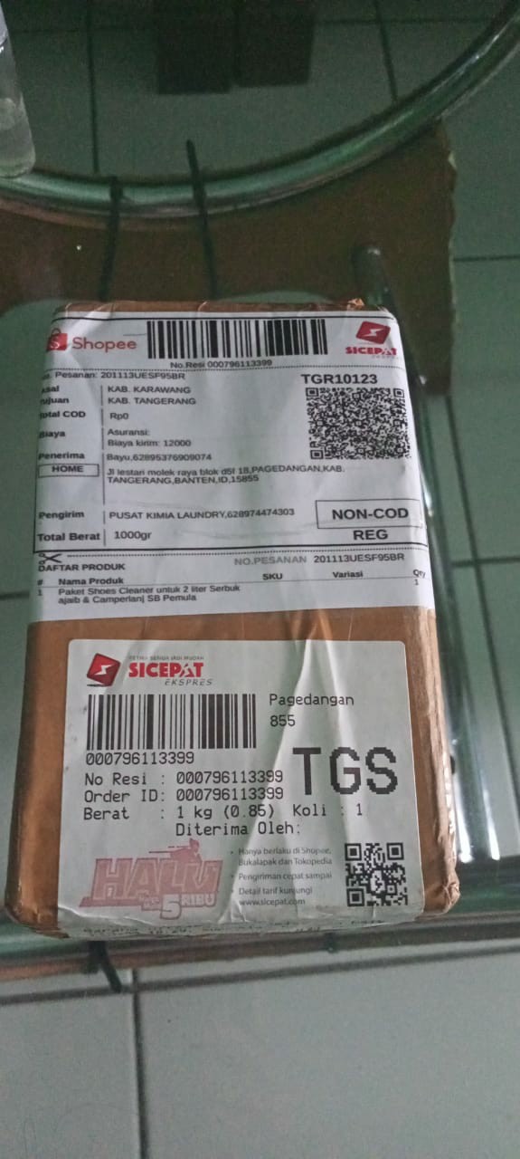 Paket Shoes Cleaner Untuk 2 Liter Serbuk Ajaib & Camperlan| Sb Pemula