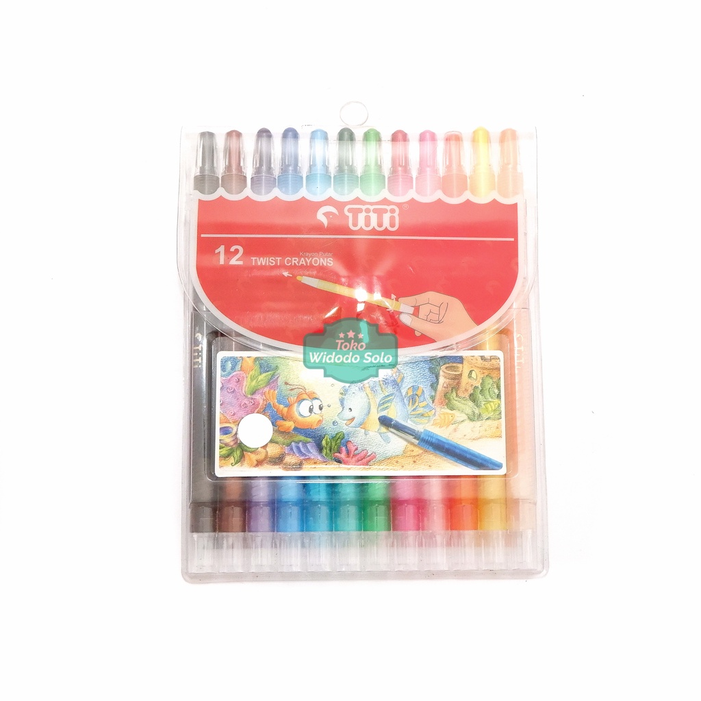 

Crayon Putar Titi Joyko 12 Warna Panjang 12 Twist Crayons TI CP 12T - 1 Set