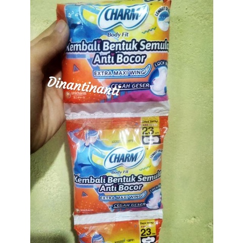 CHARM Pembalut Body Fit Isi 2 , 1 Sachet
