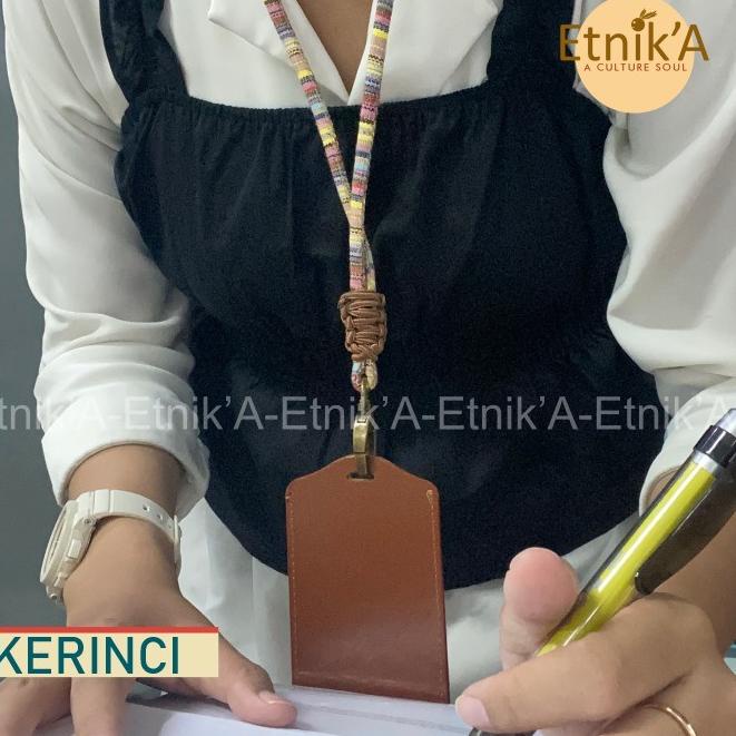 

LANGSUNG KIRIM.. LANYARD TENUN / ID CARD HOLDER TALI