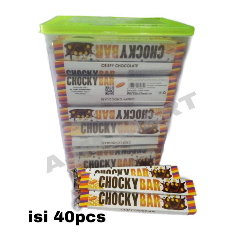 

CHOCKY BAR CRISPY 14GR CHOCOLATE 40PCS TOPLES