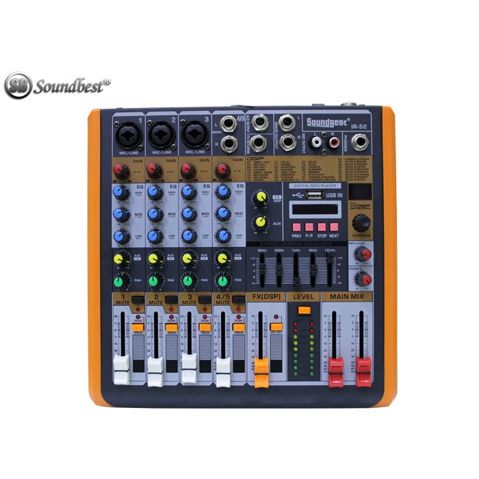 Mixer Audio SoundBest IR 52 in 5 Channel Original dan Murah