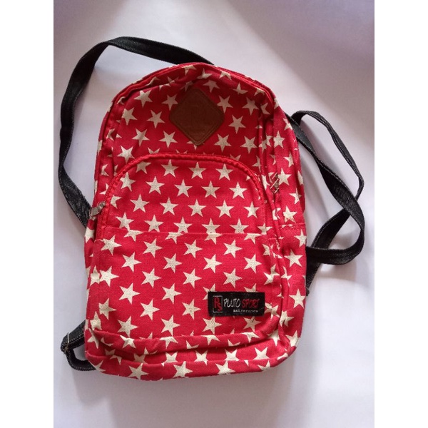 tas ransel backpack wanita/tas kanvas backpack/tas gendong wanita