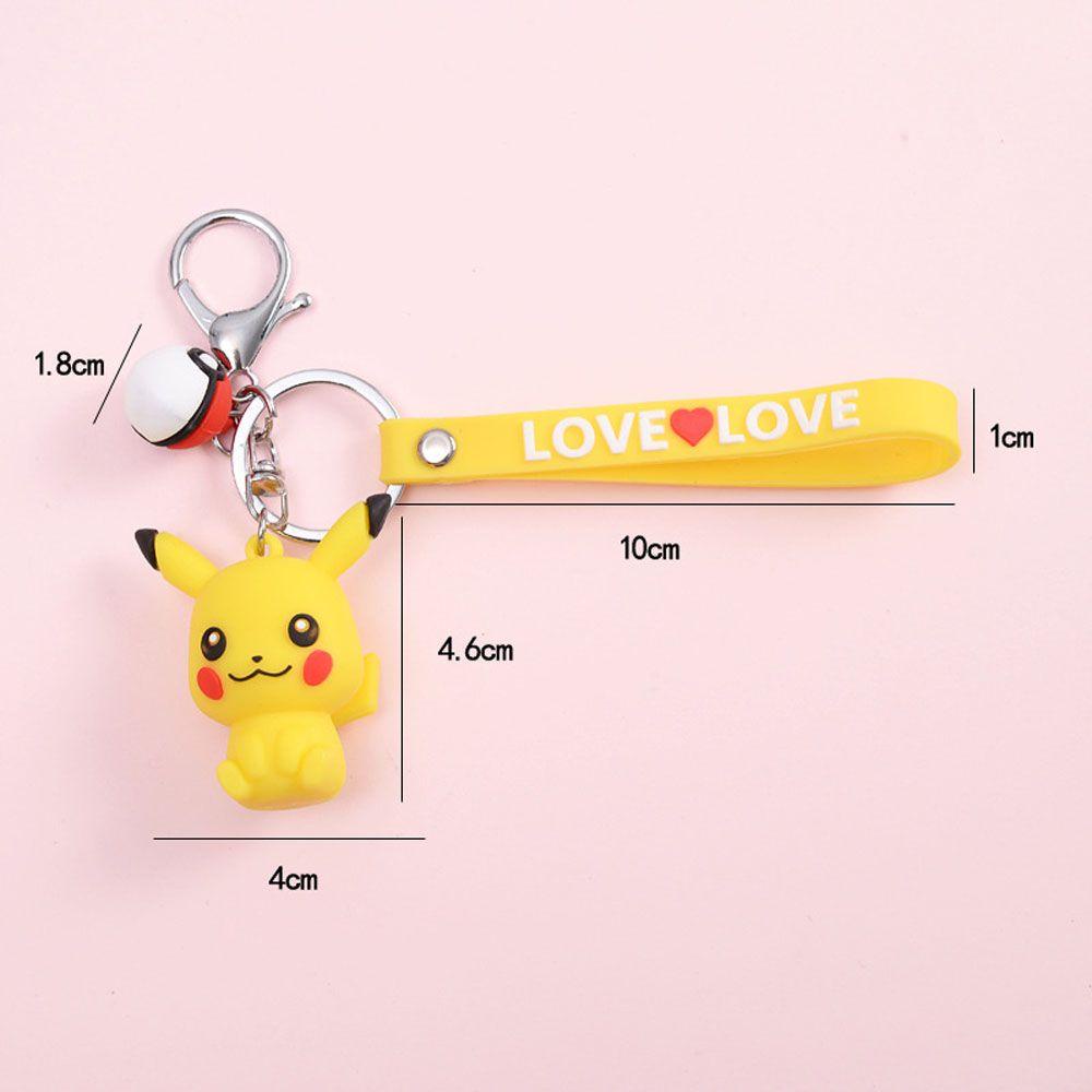 Lanfy Pikachu Gantungan Kunci Hadiah Lucu Miniatur Gantungan Kunci Liontin Scultures Key Ring