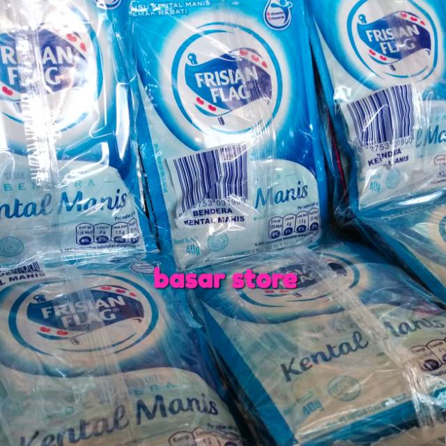 

Susu kental manis frisian flag kemasan (putih)(coklat)