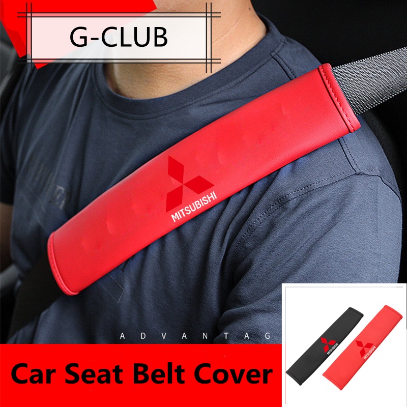 G-club Cover Sabuk Pengaman Mobil Bahan Kulit Untuk Mitsubishi