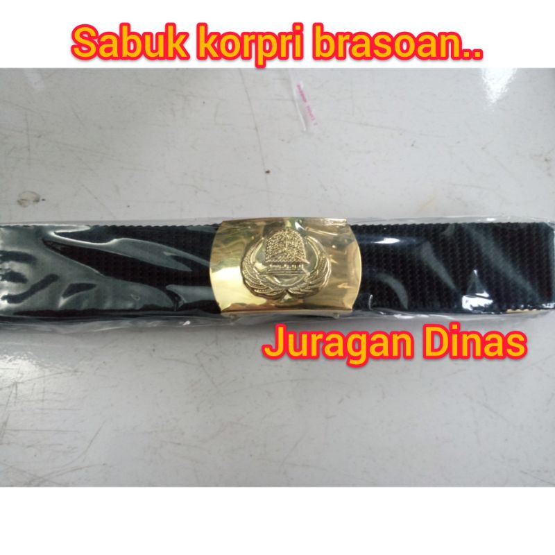 Sabuk pdh (premium) Korpri TNI POLRI Dishub Polpp Garuda DKI Paskibra Hansip Satpam Pelayaran Teratai Security