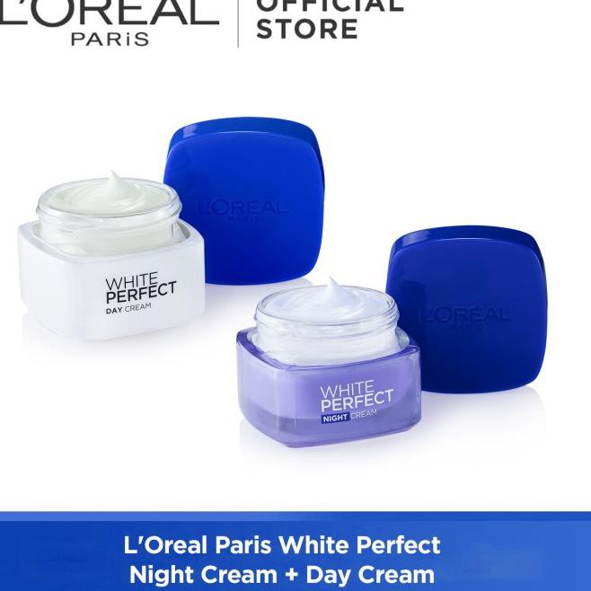 Model Baru...>748WI  L'Oreal Paris White Perfect Night Cream + Day Cream