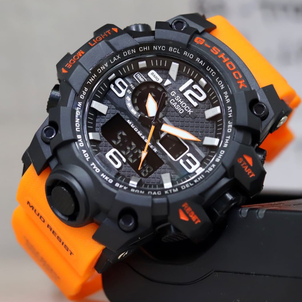 cara setting jam digital g shock dual time