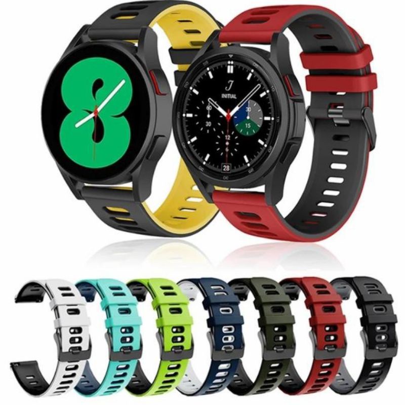 STRAP TALI JAM TANGAN - HUAWEI GT 3 46MM / GT3 46MM - STYLE TWOTONE SILICONE RUBBER 22MM