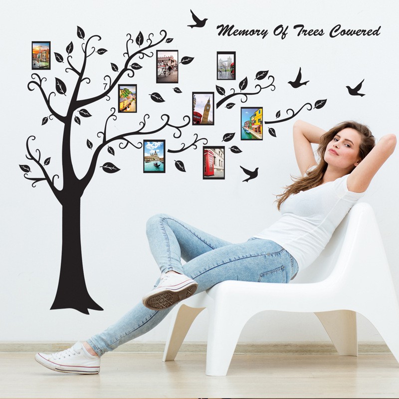 RELIZA Wall Sticker / Stiker Dinding Pohon Foto Tree Frame Wallsticker JM7194AB