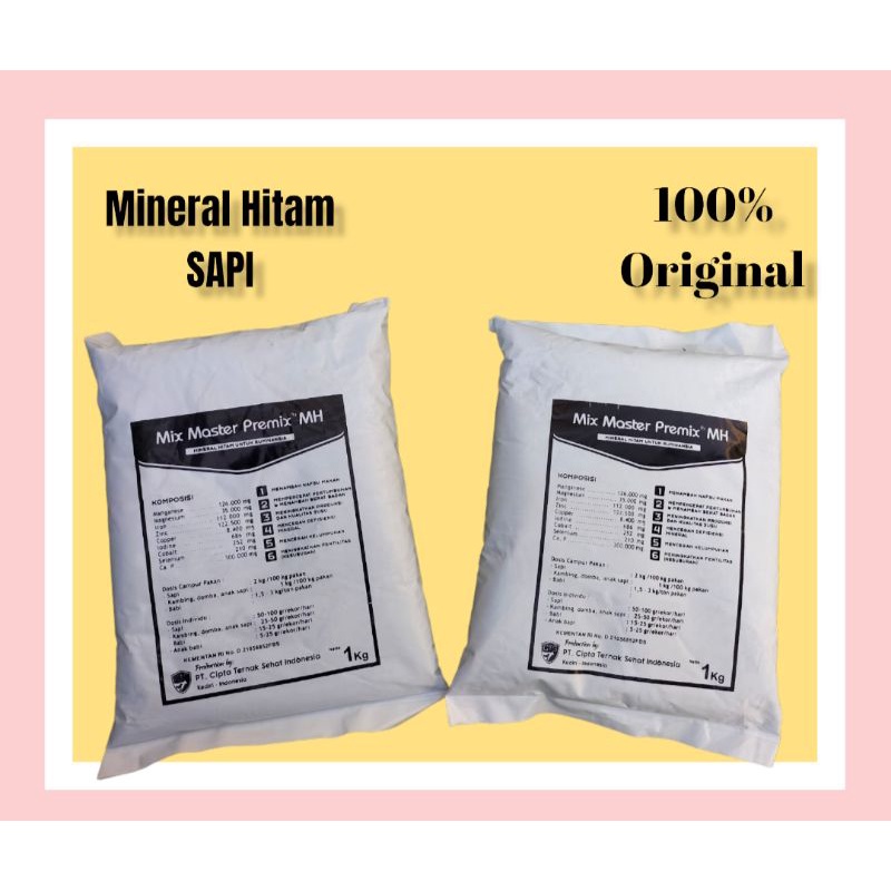 Mineral Hitam untuk Sapi/Kambing/CALSIUM/Obat lumpuh