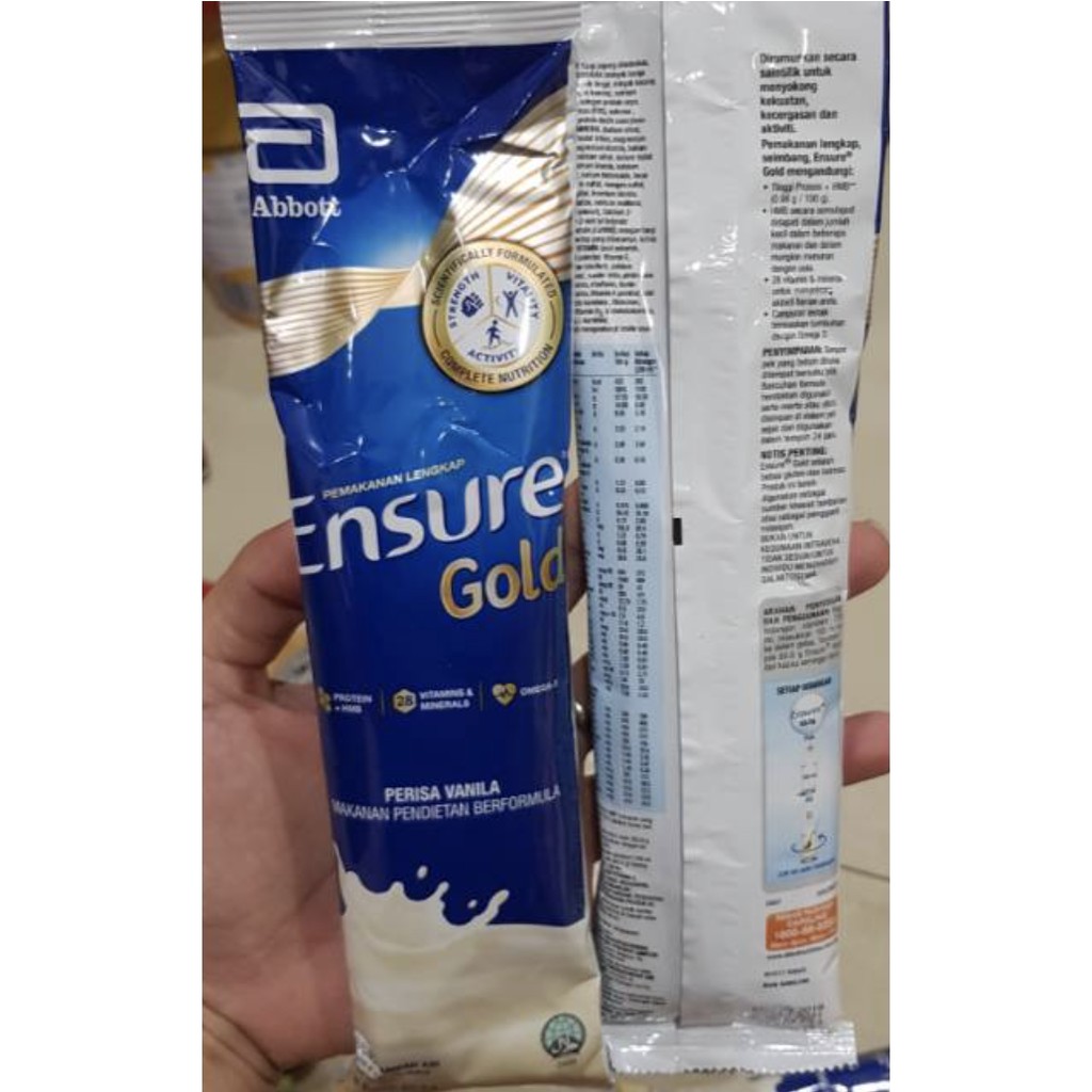 ENSURE GOLD VANILA SACHET 60.6GR