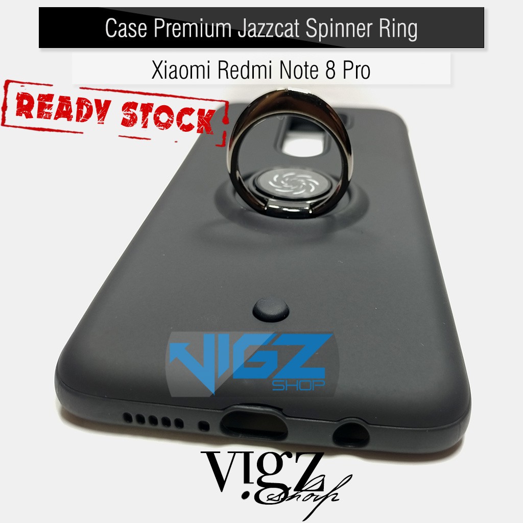 Xiaomi Redmi Note 8 Pro Case Premium Jazzcat Spinner Ring