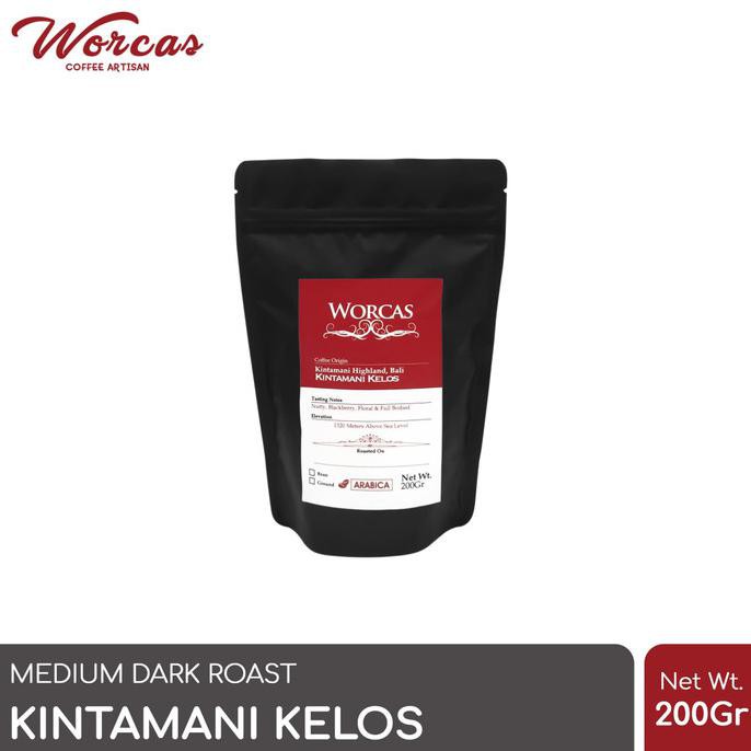 

KOPI ARABICA KINTAMANI KELOS 200 GRAM (BIJI/BUBUK) | WORCAS COFFEE - KOPI BIJI