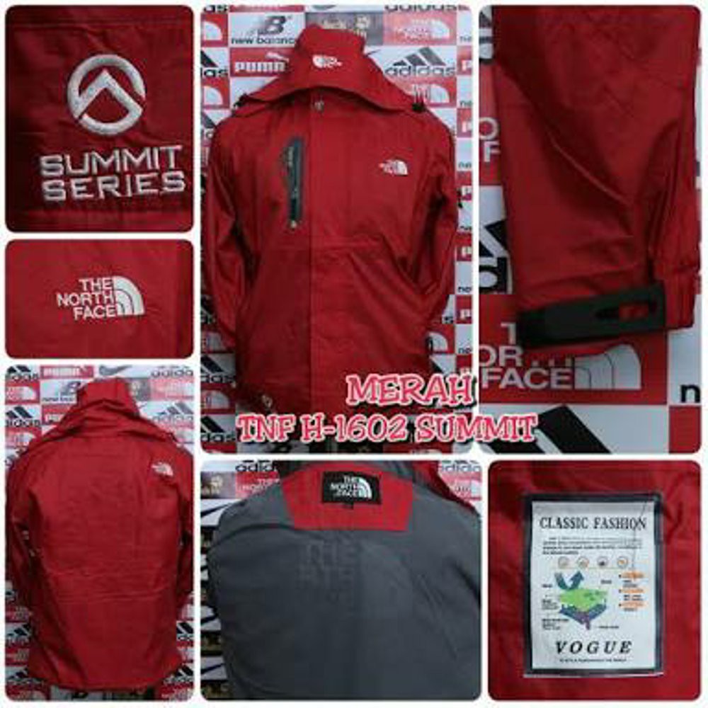 EXCLUSIVE  Jaket Gunung TNF Summit Series 1602 #Merah  LIMITED