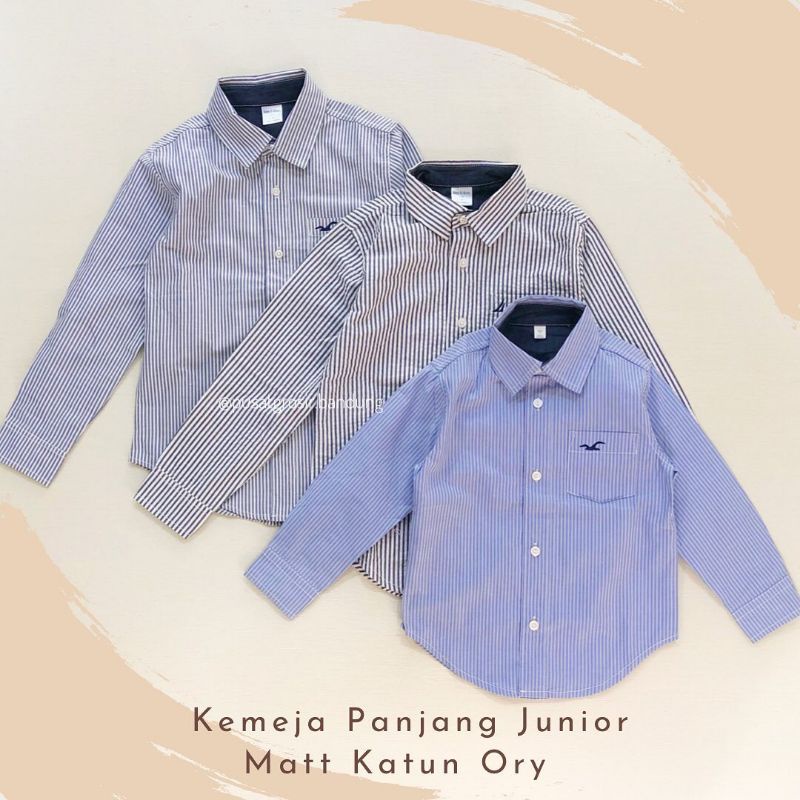 2-14T KEMEJA ANAK REMAJA LAKI LAKI LENGAN PANJANG BRANDED