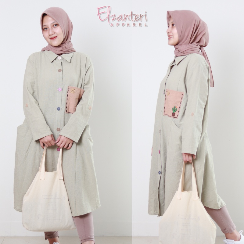 Baju Wanita | Sahmura Tunik Panjang by Elzanteri