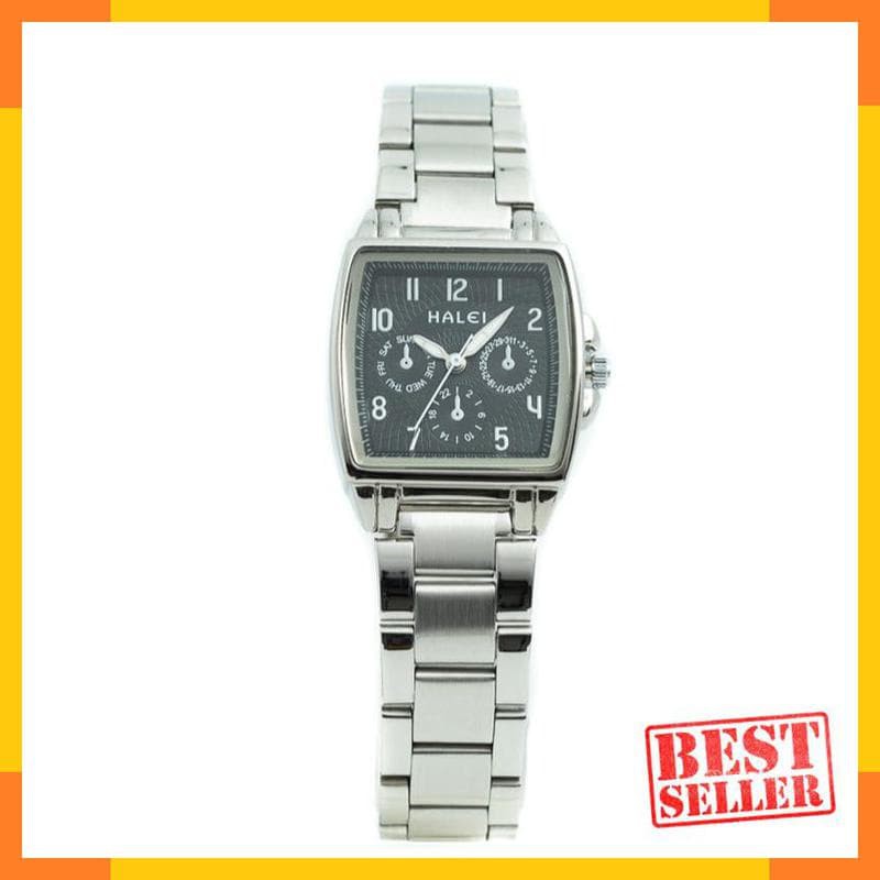GARANSI TAHAN AIR Jam tangan wanita HALEI SILVER 488L Diskon