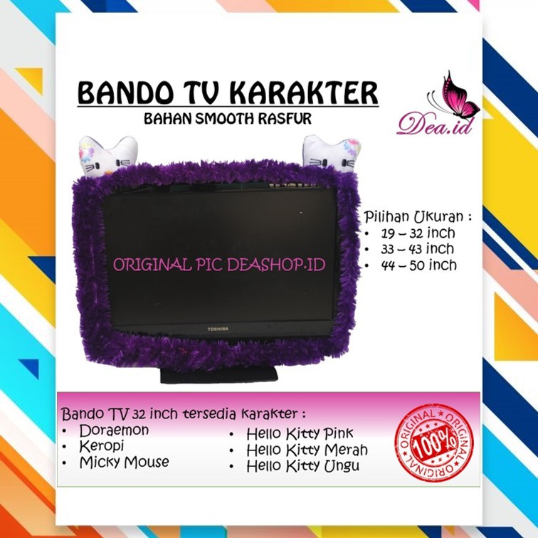 [DEASTORE] [Home Sweet Home] SARUNG BANDO TV RASFUR UKURAN 14 - 32 INCH KARAKTER