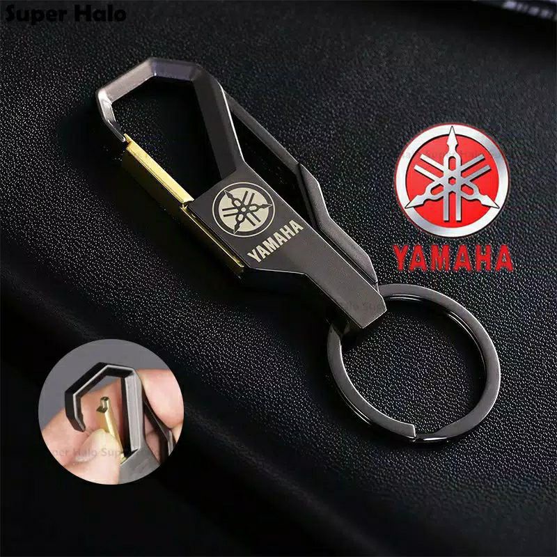 gantungan kunci motor logo yamaha