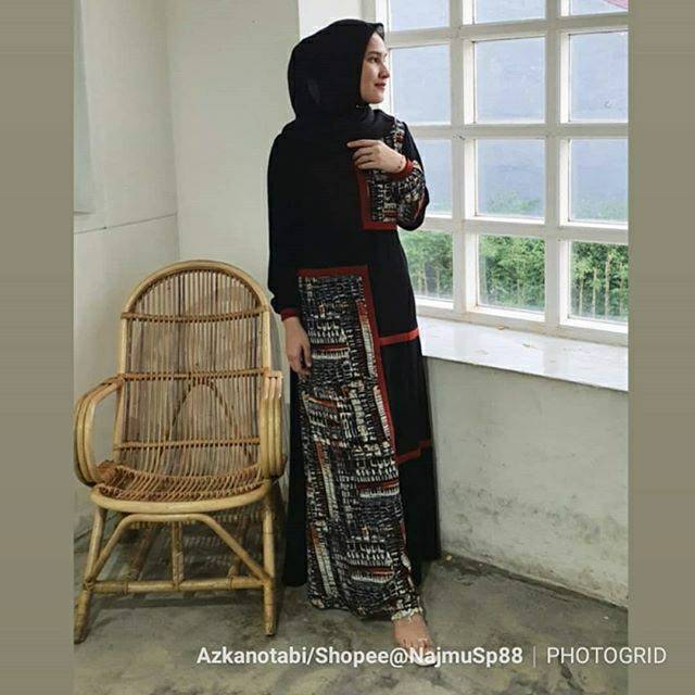 Ready Teracota Dress premium muslimah Attire Teracota Dress Madeira Attire Gamis Etnik Exclusive