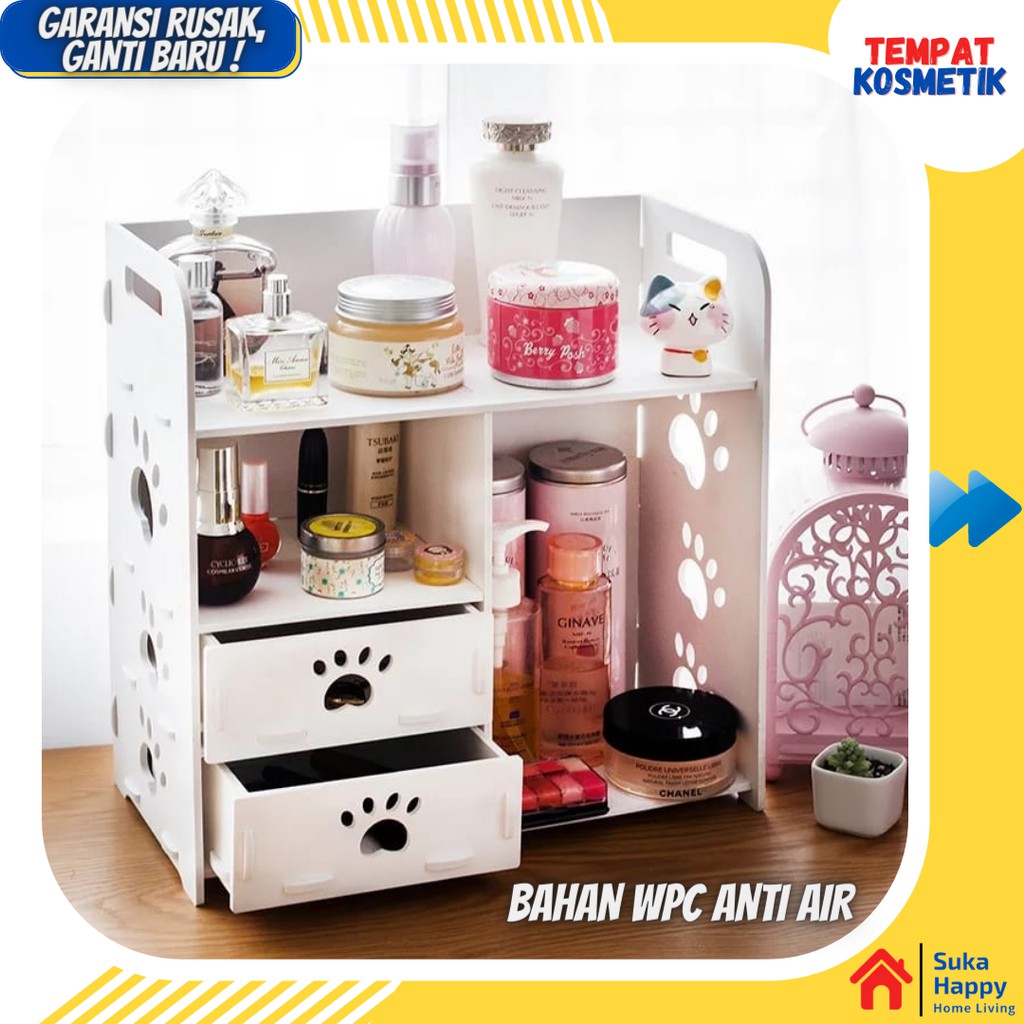 Kotak Kosmetik Tempel Rak Kabinet Skincare Kosmetik Make Up Gantung Lemari Skin care dan make up