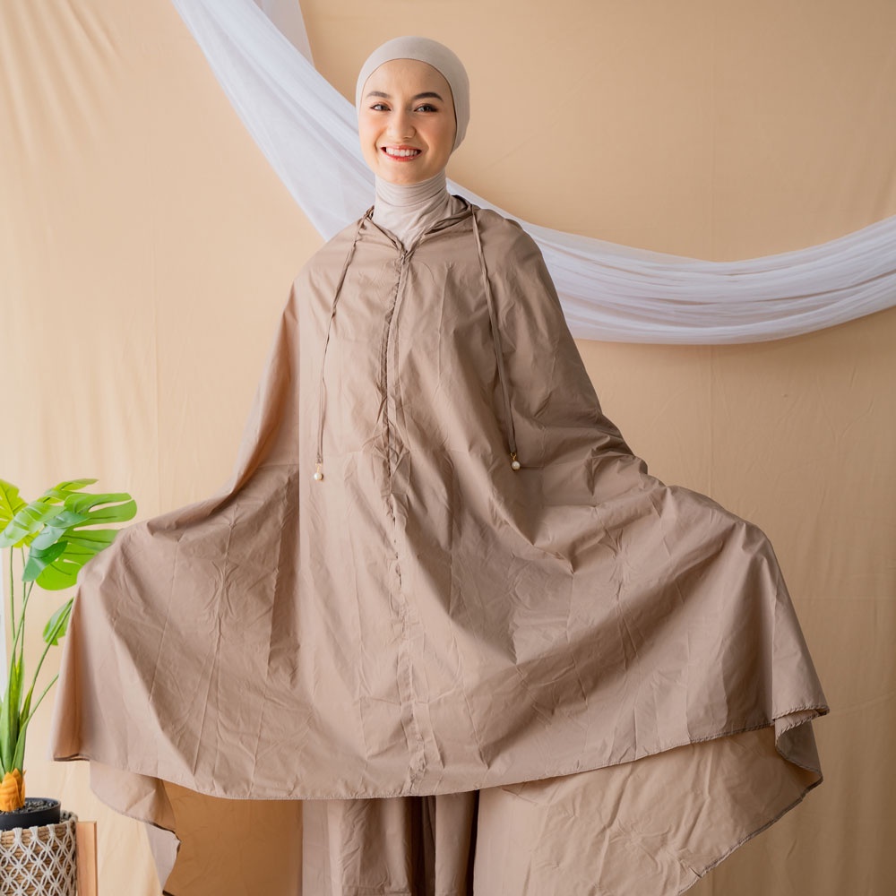 Alif Modern Wear - Mukena Mini Parasut Premium Korea Travel - Morel