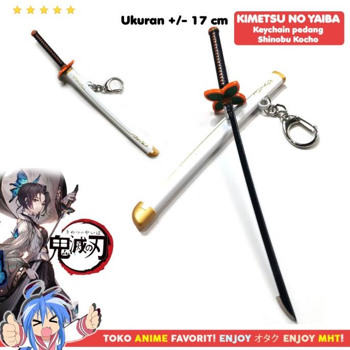 Gantungan Kunci Anime Kimetsu no Yaiba Pedang Shinobu Kocho Nichirin