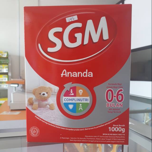 

SGM ANANDA 1000gr 0-12 BULAN