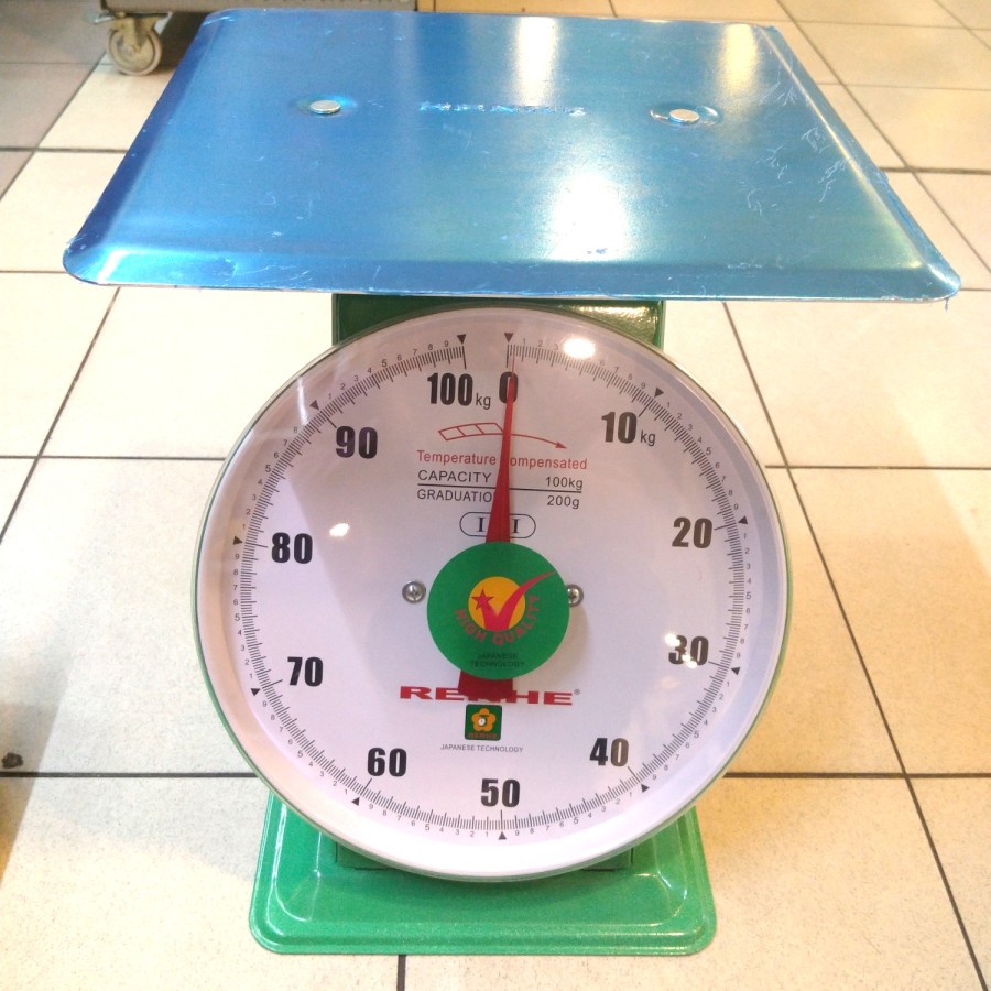 Renhe Timbangan duduk jarum 100kg / Timbangan manual / sayur /buah / Timbangan barang