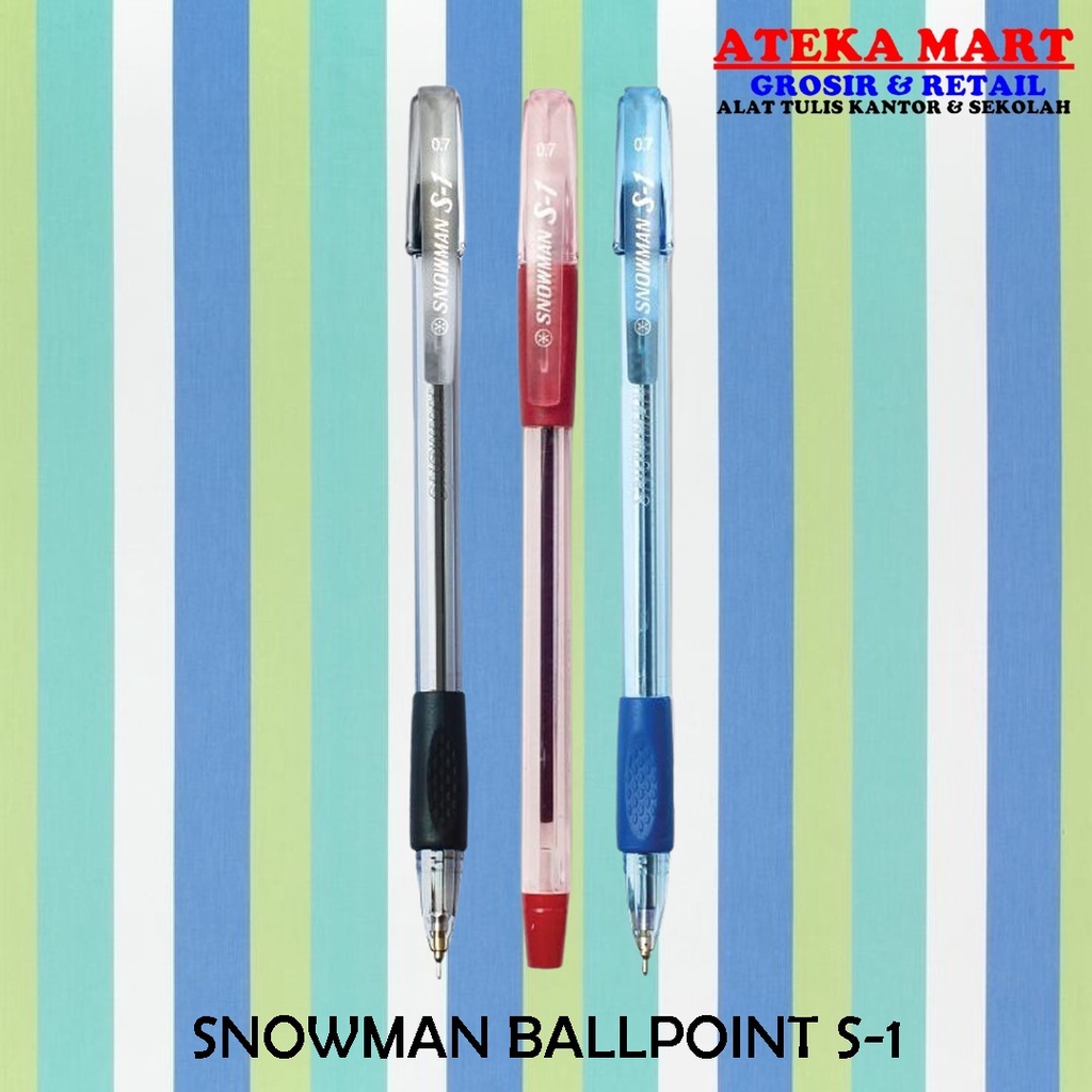 

[PCS] SNOWMAN BALLPOINT S-1/PULPEN/PENA