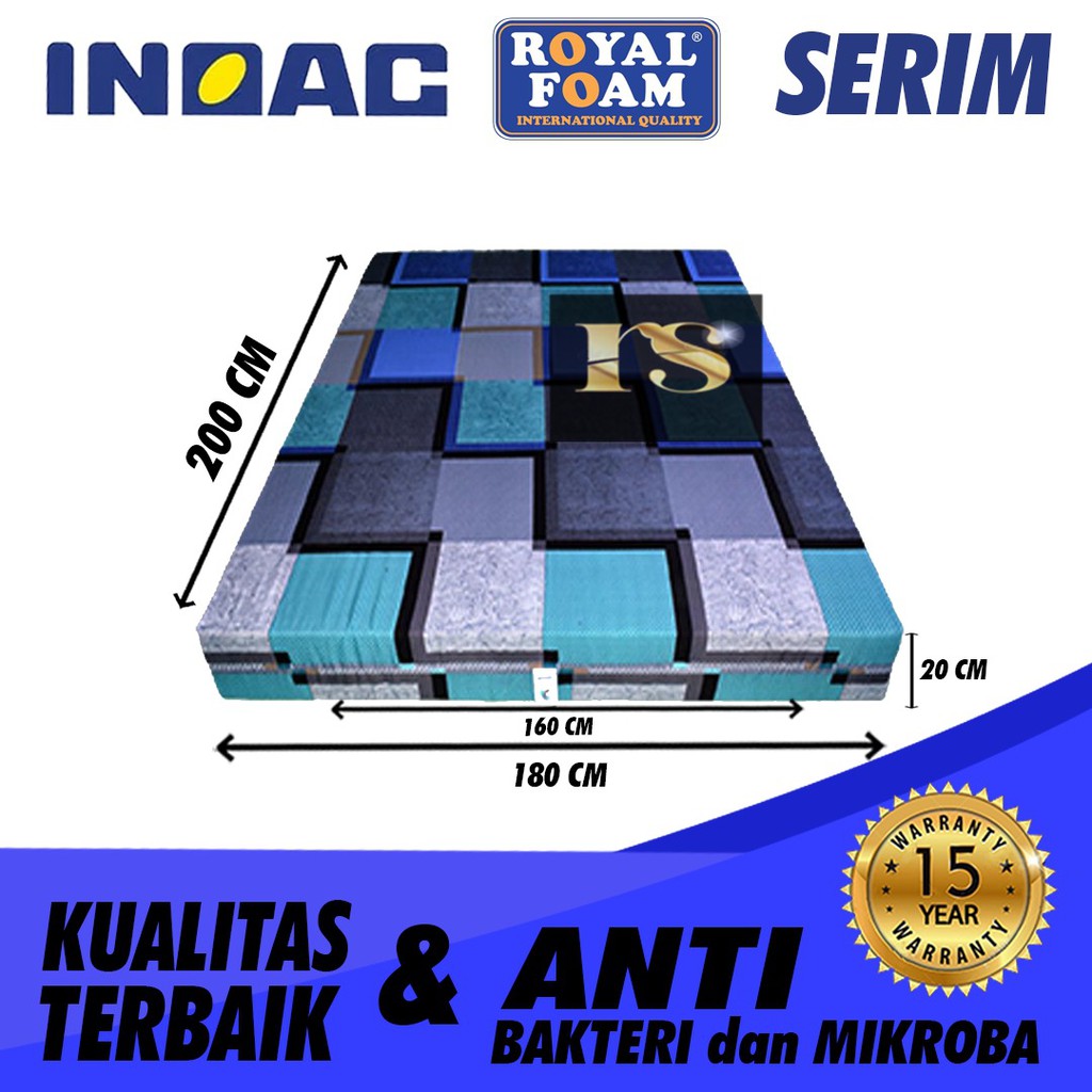 Kasur Busa INOAC No. 4 [200x120x15cm] / Kasur Busa INOAC Garansi 15 Tahun / Kasur Busa INOAC Asli