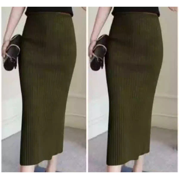 rajut premium, rok span rajut, rok rajut, rok knit rajut premium ROK SPAN RAJUT PANJANG | ROK PREMIU