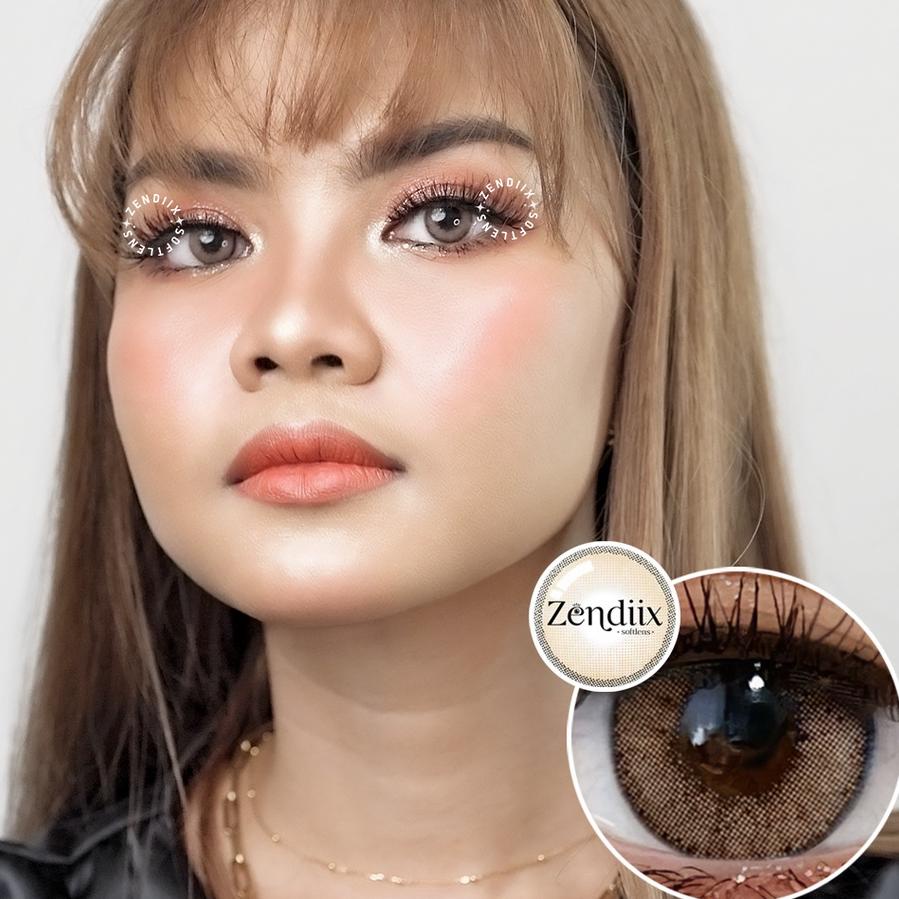 Softlens NEW MORE DUBAI Warna OCRE BROWN Normal Minus