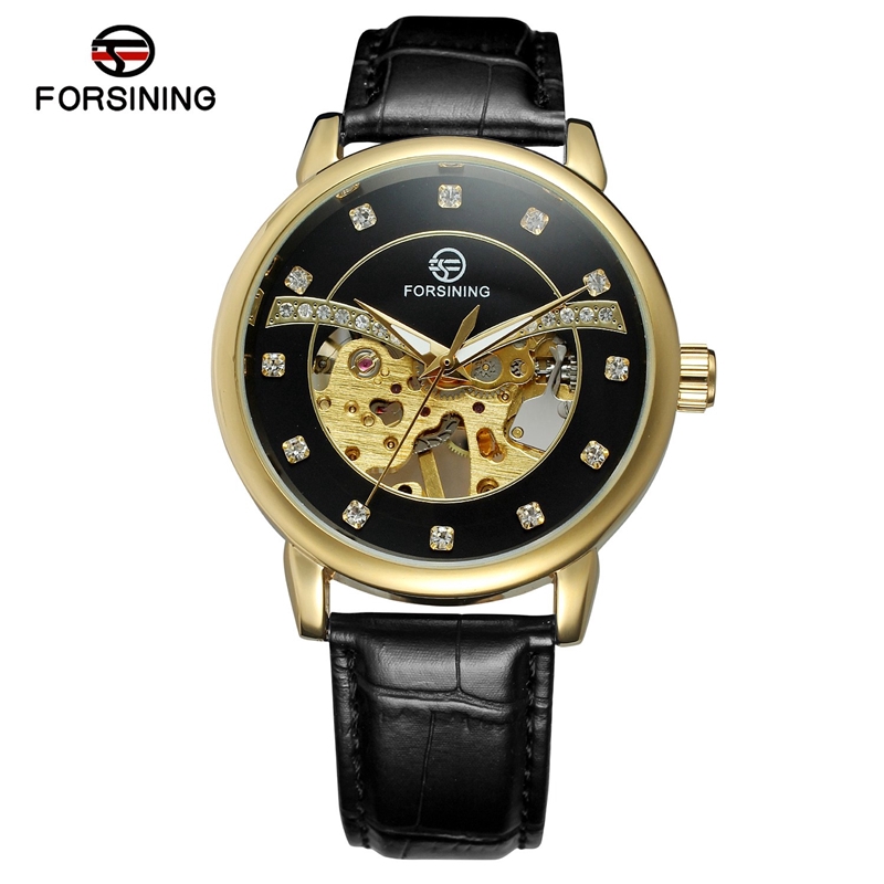 

Jam Tangan FORSINING Watch Men'S Hollow Automatic Mechanical Watch Gold Luxury Men'S Casual Watch