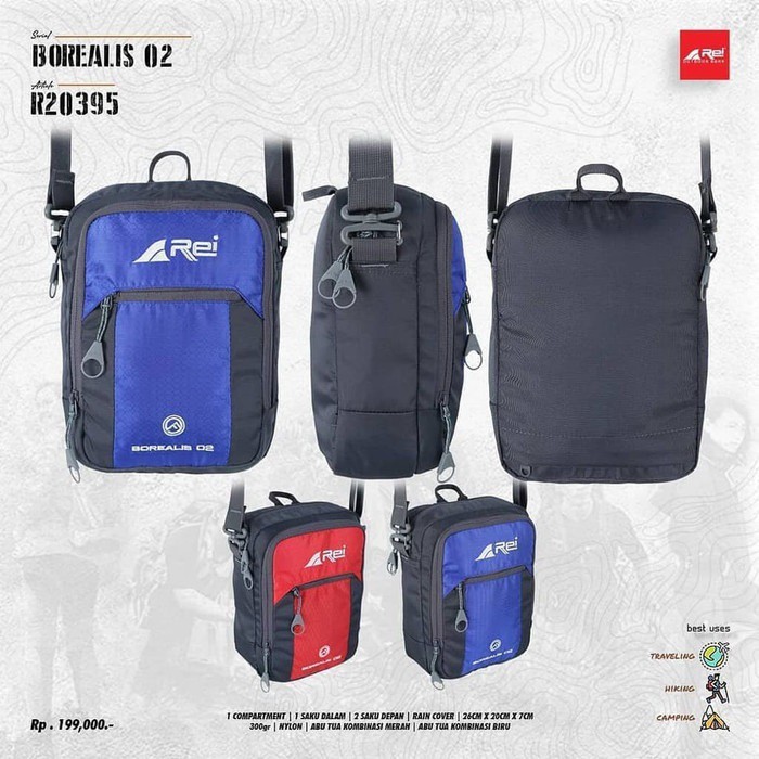 Tas Slempang REI / Travel Pouch Rei Borealis 02 Original