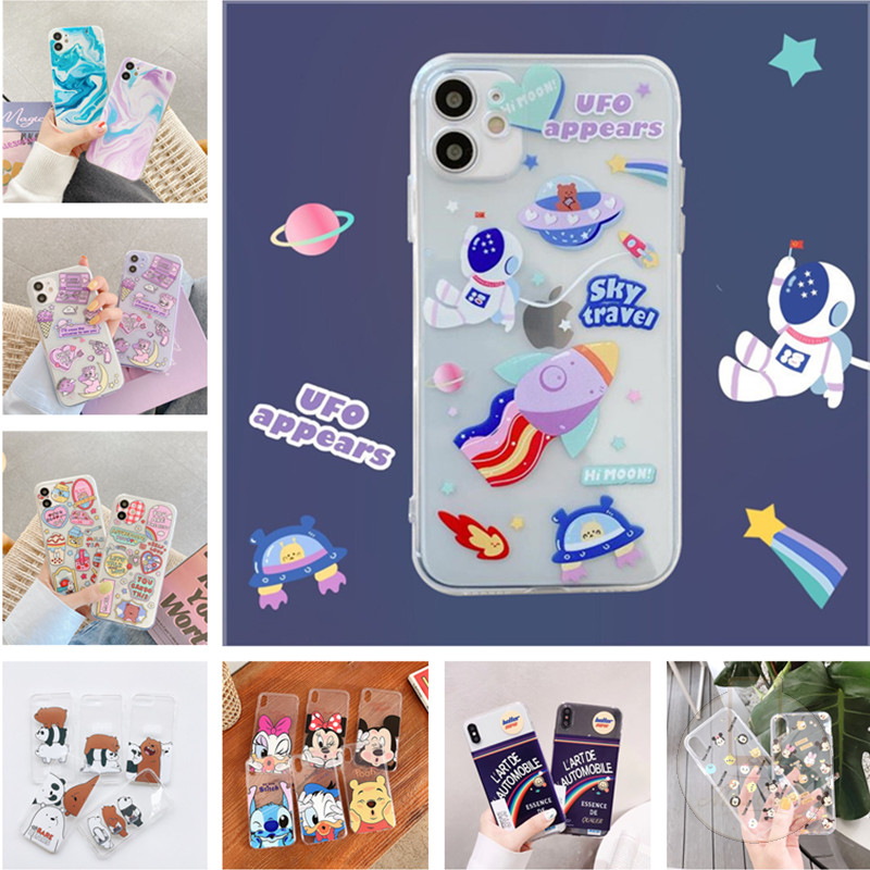 Soft Case Oppo A12 A95 A74 A5 A9 A15 A5s A12 A92 A7 A52 Reno 4 A31 A1k A3s A37 A83 A57 A39 Motif Kartun