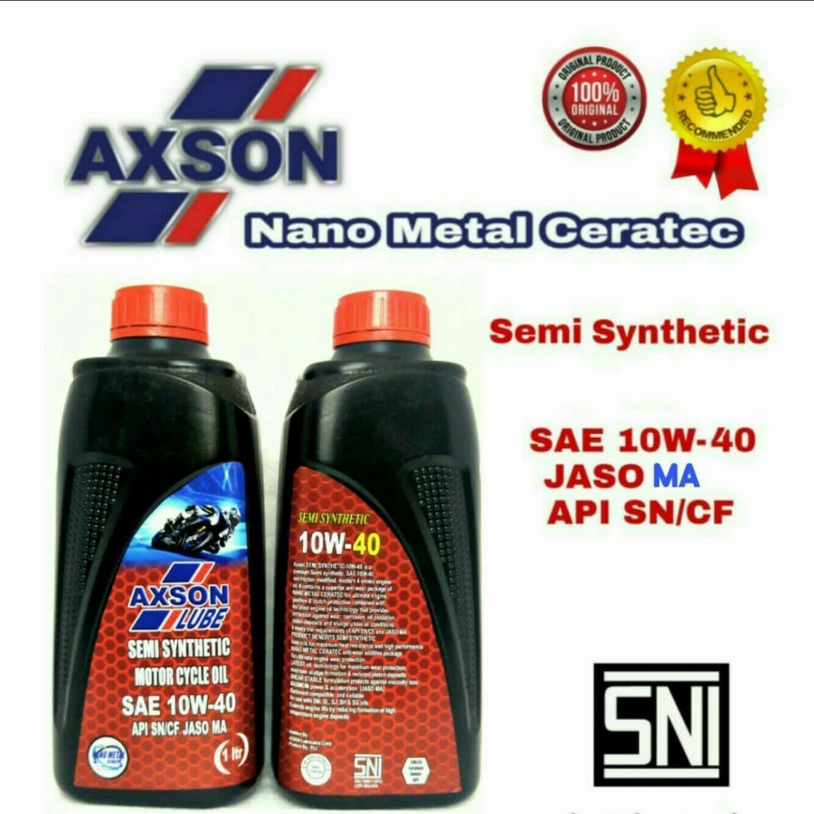 Axson Lube : Semi Synthetic SAE 10W40 1L