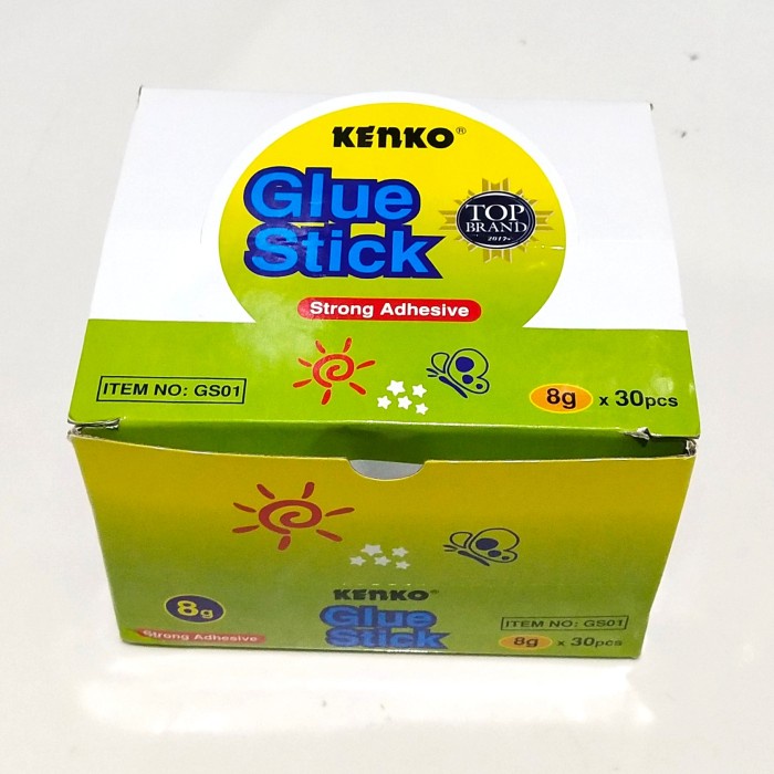 

Chrysa | Glue Stick Kenko 8 gr / Lem Stick / 1 Box [ Isi 30 Pcs ]