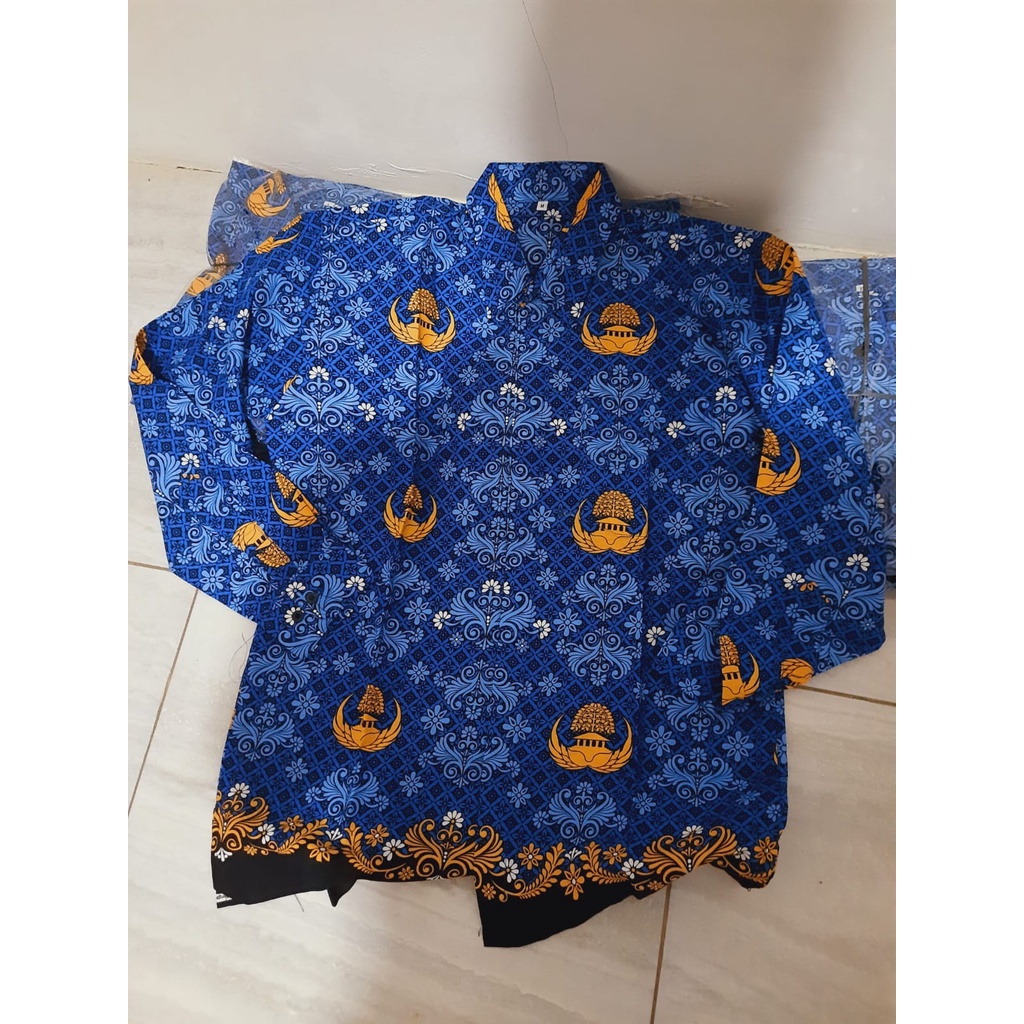 Baju Korpri Pria terbaru 2022  / Baju Seragam Korpri pria Bahan Katun  / Batik Korpri Pria Wanita