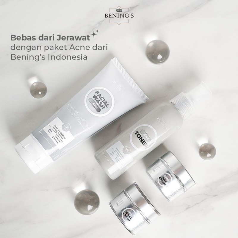 BENINGS SKINCARE DR OKY PRATAMA PAKET ACNE UNTUK MENGATASI JERAWAT DAN BERUNTUSAN ( BENINGS INDONESIA )-6