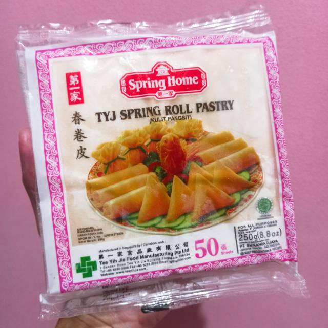 

Kulit Pangsit Spring Home TYJ / Spring Roll / Kulit Lumpia / Kulit Dimsum