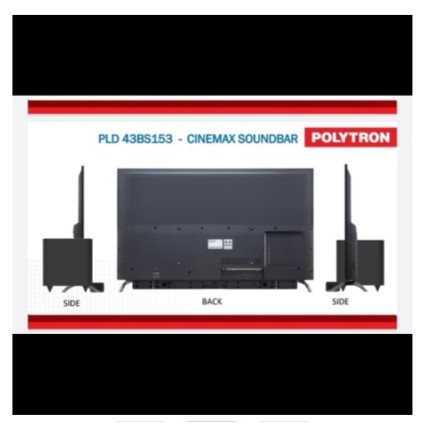 POLYTRON 43Inch Cinemax Soundbar Digital LED Full HD TV PLD-43BS153