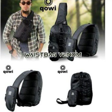 Tas Pria QOWI Waistbag Venom