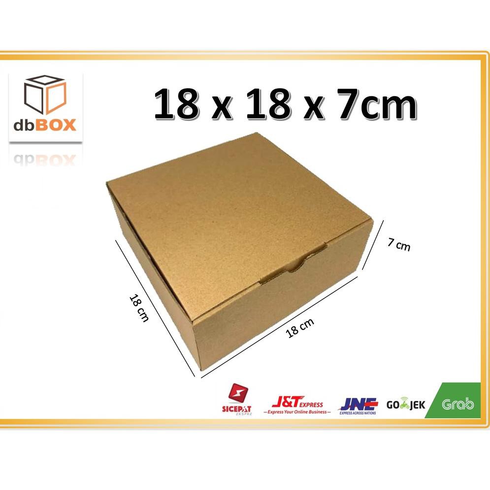 

1.1 Product HOT (10pcs) Kardus 18 x 18 x 7 cm....Die Cut kotak Kue, snack -aksesoris-dll model box p