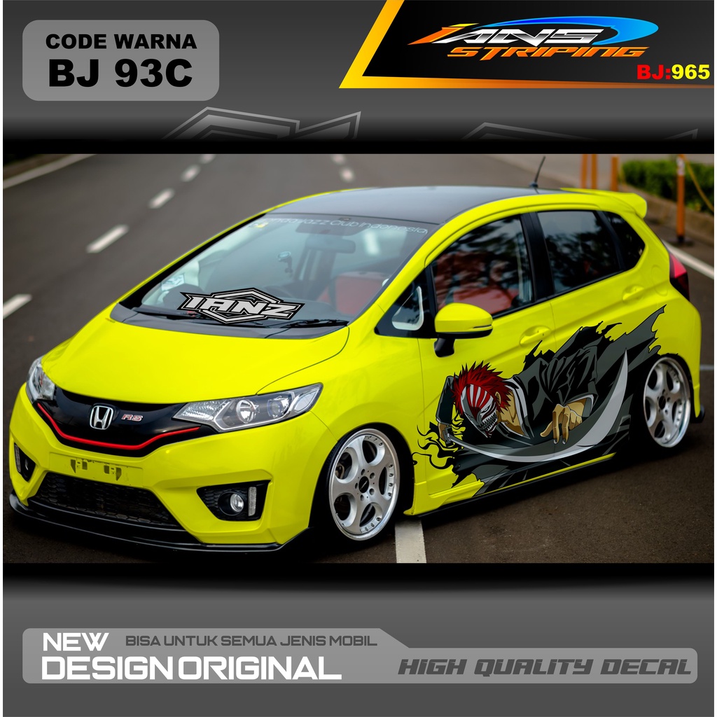 STICKER DECAL MOBIL JAZZ / STIKER MOBIL BRIO / DECAL STIKER MOBIL SWIFT / STIKER MOBIL TOYOTA / DECAL STICKER MOBIL / STIKER YARIS AYLA