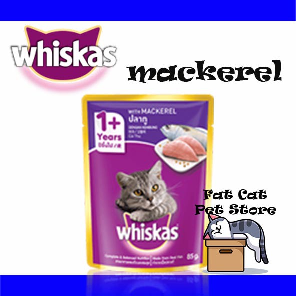 Whiskas 85 gr Makanan kucing basah pouch  WHISKAS POUCH ADULT All Variants (85gram)