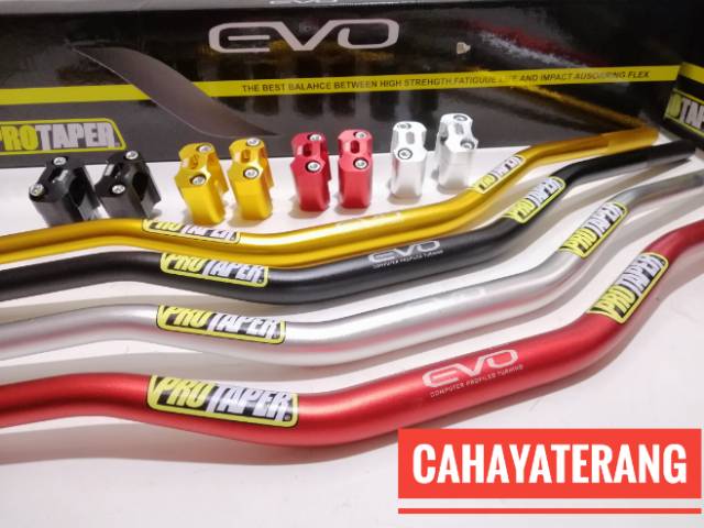 Paket Stang Protaper Original Evo LOW Handguard Busa Grip KLX BF CRF 150 BEAT STREET XRIDE NMAX PCX